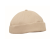Dockerstijl pet van katoen met mesh en gesp 260 g/m² kleur beige