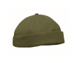 Dockerstijl pet van katoen met mesh en gesp 260 g/m² kleur miliair groen