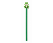 Houten potlood met dieren-gum kleur groen