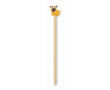 Houten potlood met dieren-gum kleur hout