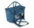 Picknick-koeltas van RPET voor 2 met complete set kleur blauw