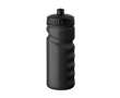 Druppvrije sportfles van kunststof met goede grip 500ml kleur zwart