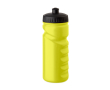 Druppvrije sportfles van kunststof met goede grip 500ml kleur neon geel