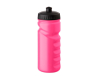Druppvrije sportfles van kunststof met goede grip 500ml kleur neon fuchsia