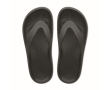 Personaliseerbare plastic strandslippers kleur zwart