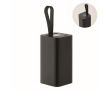 Powerbank van gerecycled aluminium met digitale indicator 20.000 mAh kleur zwart