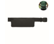 Hardloopheuptas van RPET-polyester 600D met rits kleur zwart