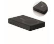 Powerbank van gerecycled aluminium met indicator 10.000 mAh kleur zwart