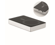 Powerbank van gerecycled aluminium met indicator 10.000 mAh kleur zilver