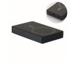 Powerbank van gerecycled aluminium met indicator 10.000 mAh kleur marineblauw