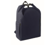 Roll-top RPET laptoprugzak met elastisch zijvak 15'' kleur marineblauw