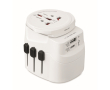 Universele adapter met USB-A- en USB-C-connectoren 20W kleur wit