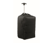 Trolley-rugzak van RPET-polyester 290T met 3 vakken 15'' kleur zwart