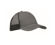 Truckerpet 5-panel katoen en mesh 250 g/m² kleur donkergrijs
