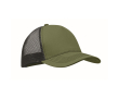 Truckerpet 5-panel katoen en mesh 250 g/m² kleur miliair groen