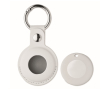 Tracker als sleutelhanger met PU anti-verlies hoesje kleur wit