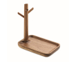Acaciahouten tray om mee te nemen en voor kleine spullen kleur hout