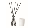 Aromaset met geurverspreider en kaars van plantaardige was kleur wit