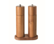 Set acaciahouten zout- en pepermolens met basis kleur hout