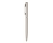 Gerecyclede aluminium pen met chromen clip kleur mat zilver