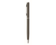 Gerecyclede aluminium pen met chromen clip kleur titanium