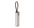 Powerbank van gerecycled aluminium met kabel, 5.000mAh kleur mat zilver
