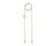 USB-C-kabel met oplaadfunctie voor smartwatch kleur wit