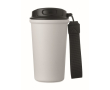 Thermische beker met handvat en lekvrije sluiting 400 ml kleur wit