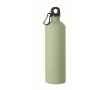 Fles met karabijnhaak van gerecycled roestvrij staal 750 ml kleur mintgroen