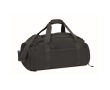 Sportieve nylon tas met trolleyband en schouderriem 20 L kleur zwart