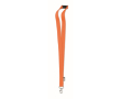 Lanyard van RPET met metalen karabijnhaak bedrukken, 20 mm kleur oranje