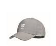 Gepersonaliseerde cap met gespsluiting kleur grijs