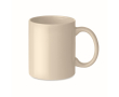 Goedkope keramische bedrukte mok 300ml Basic Colors kleur beige