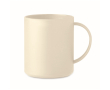Gekleurde plastic mokken personaliseren van 300 ml Essential kleur beige