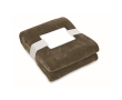 RPET wollen deken met kaart voor uw logo 280 g/m2 Nap RPET kleur taupe