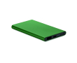 Aluminium powerbank 4.000 mAh Powercard Alu Black kleur donkergroen