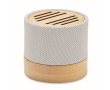 RPET en bamboe speaker met 5.0 aansluiting en handsfree Conscious kleur wit