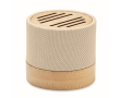 RPET en bamboe speaker met 5.0 aansluiting en handsfree Conscious kleur beige