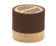 RPET en bamboe speaker met 5.0 aansluiting en handsfree Conscious kleur bruin