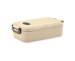 Gerecyclede en luchtdichte lunchbox met zijsluitingen EasyLunch kleur beige