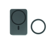 Magnetische draadloze bamboo laders bedrukken Power Magnet kleur donkergrijs