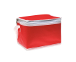 Non-woven koeltas voor 6 blikjes 80 g/m² Basic Style kleur rood