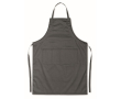 Verstelbaar kleurrijk kookschort bedrukken goedkoop 190 g/m2 Topchef kleur donkergrijs