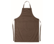 Verstelbaar kleurrijk kookschort bedrukken goedkoop 190 g/m2 Topchef kleur bruin