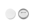 Grote button bedrukken Ø58mm PinStyle kleur wit
