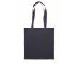 Katoenen tas met lange versterkte handvatten 140 g/m2 Eco Max Color kleur marineblauw