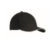 Hoge kwaliteit katoen baseball cap bedrukken Cottonstyle kleur wit/zwart