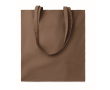 Goedkope kleurrijke katoenen tassen bedrukken 180 g/m2 EcoColor kleur bruin