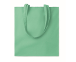 Goedkope kleurrijke katoenen tassen bedrukken 80 g/m2 EcoColor kleur mintgroen