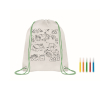 Non-woven tasjes 80 g/m2 voor diverse kleuren Color Fun kleur limoen groen